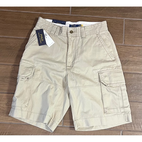 Polo Ralph Lauren Other - Polo Ralph Lauren Men's Hudson Khaki Tan Size 30 Chino Cargo Shorts NWT